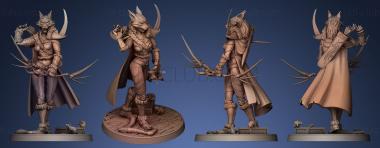 3D model Orc Huntress (STL)